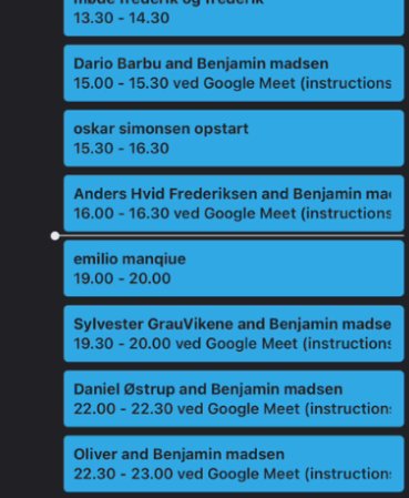 Back-to-back meetings booked